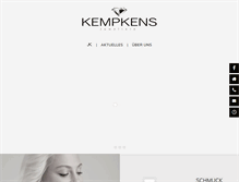 Tablet Screenshot of kempkens-juweliere.de